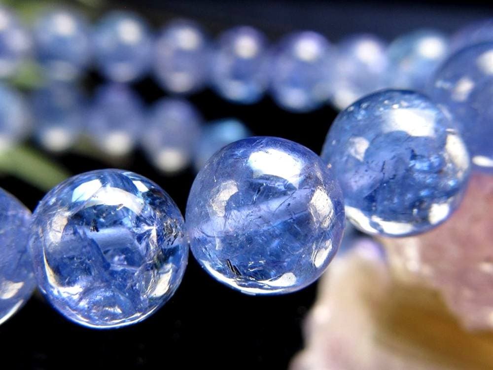 タンザナイト ブレスレット 誕生石 ブルーゾイサイト 宝石