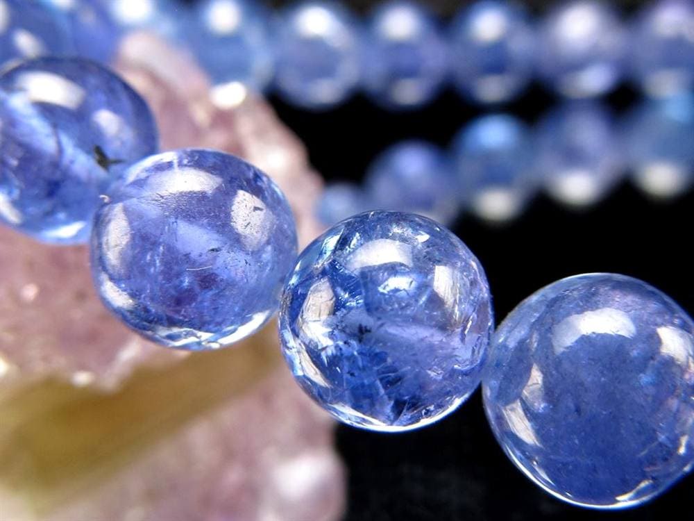 タンザナイト ブレスレット 誕生石 ブルーゾイサイト 宝石