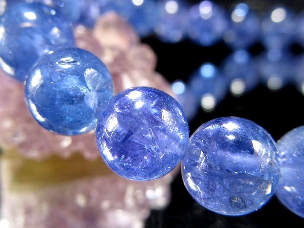 タンザナイト ブレスレット 誕生石 ブルーゾイサイト 宝石