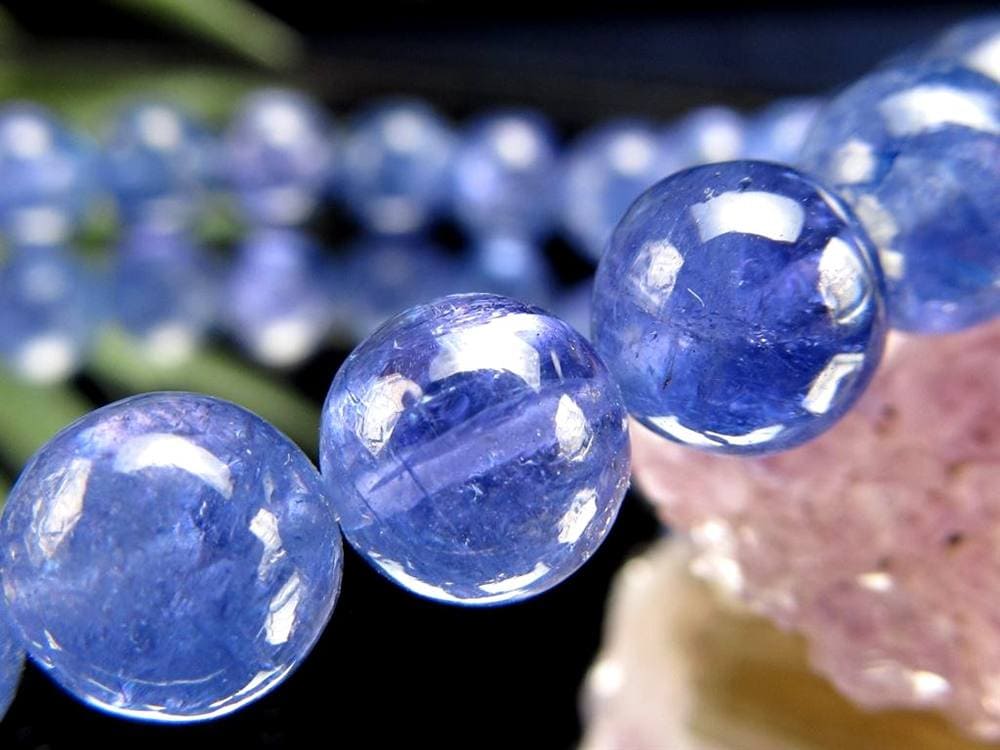 タンザナイト ブレスレット 誕生石 ブルーゾイサイト 宝石