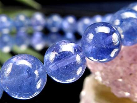 タンザナイト ブレスレット 誕生石 ブルーゾイサイト 宝石