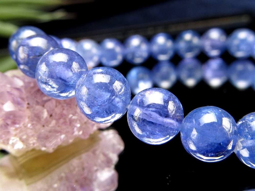 タンザナイト ブレスレット 誕生石 ブルーゾイサイト 宝石