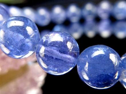 タンザナイト ブレスレット 誕生石 ブルーゾイサイト 宝石