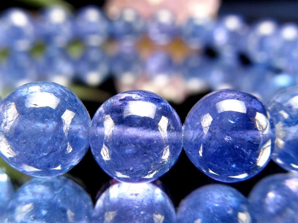 タンザナイト ブレスレット 誕生石 ブルーゾイサイト 宝石