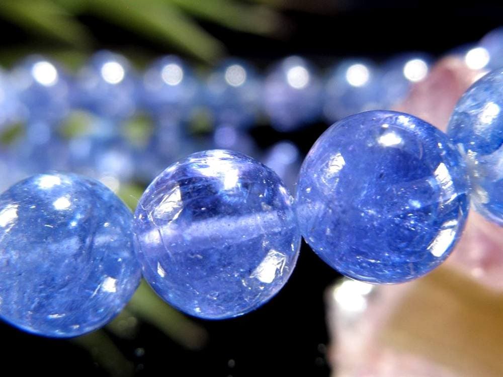 タンザナイト ブレスレット 誕生石 ブルーゾイサイト 宝石