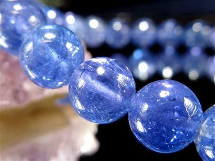 タンザナイト ブレスレット 誕生石 ブルーゾイサイト 宝石