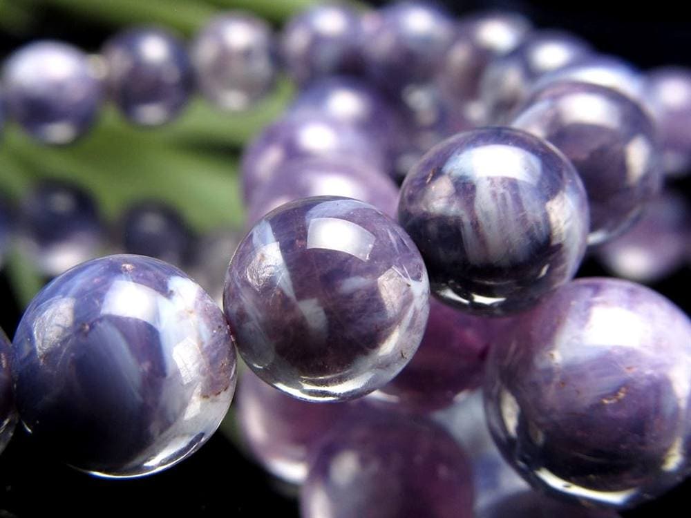 特殊カラー ムーンライトアメジスト スコロライト ブレスレット 2月の誕生石