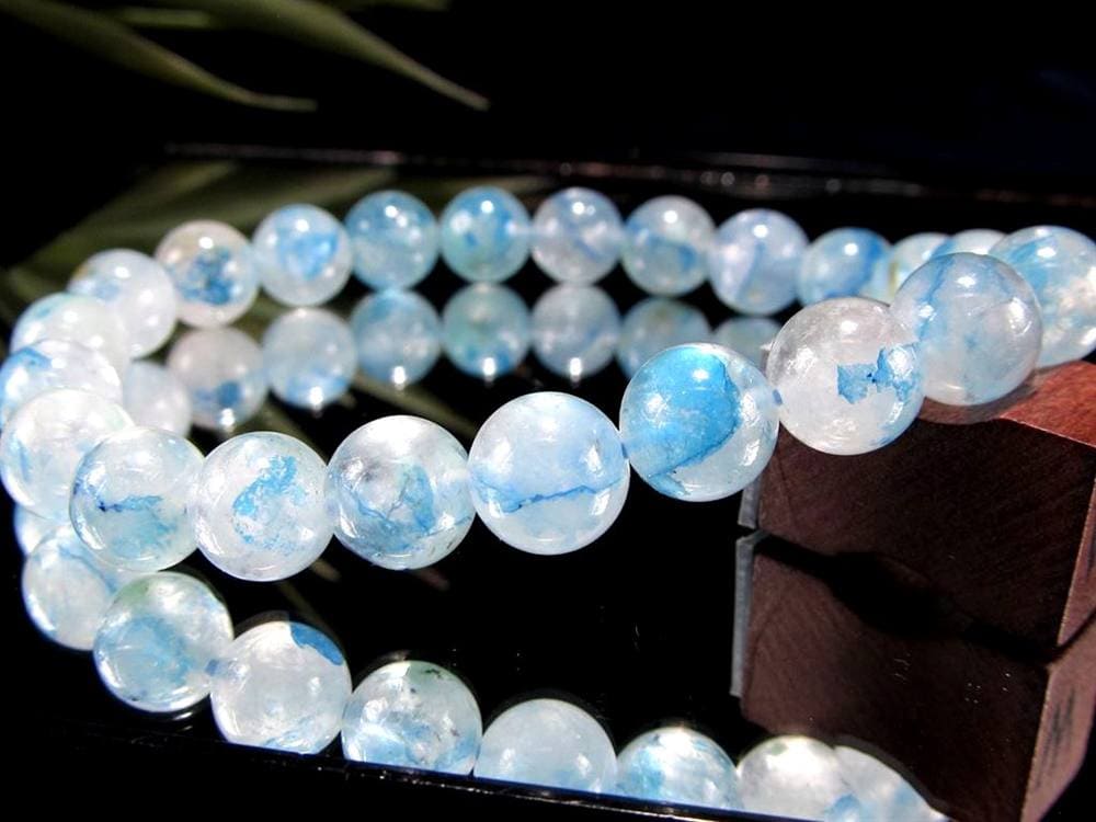 アズライト クォーツ 藍銅鉱 マラカイト ブレスレット 天然石