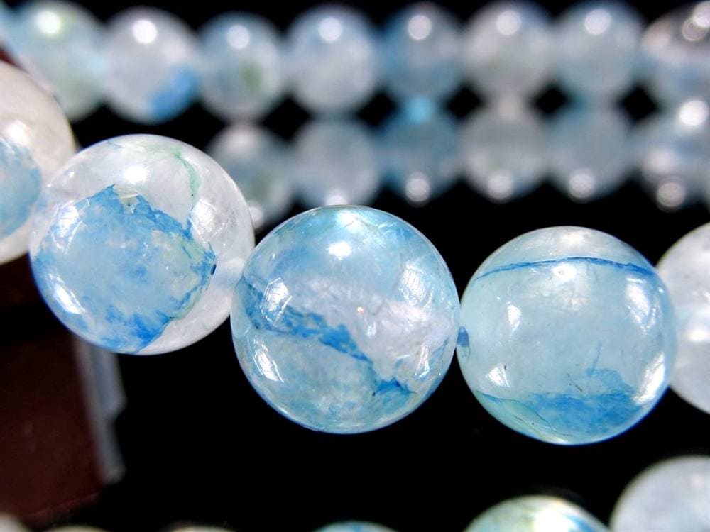 アズライト クォーツ 藍銅鉱 マラカイト ブレスレット 天然石