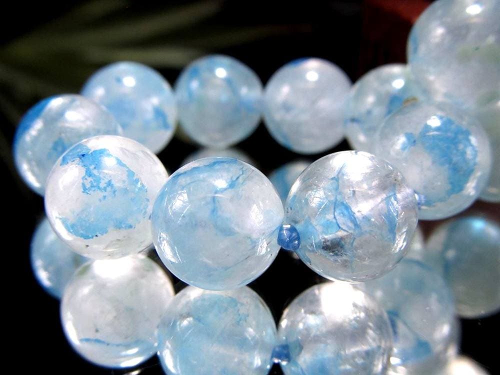 アズライト クォーツ 藍銅鉱 マラカイト ブレスレット 天然石