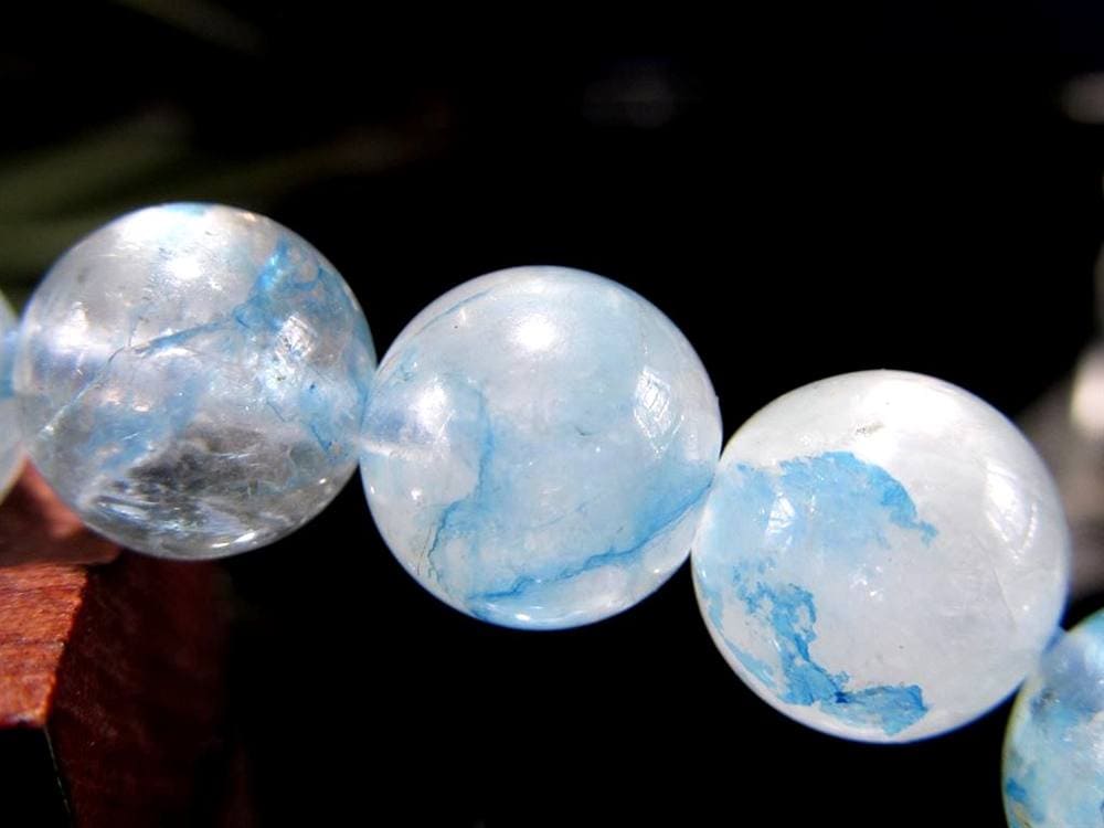 アズライト クォーツ 藍銅鉱 マラカイト ブレスレット 天然石