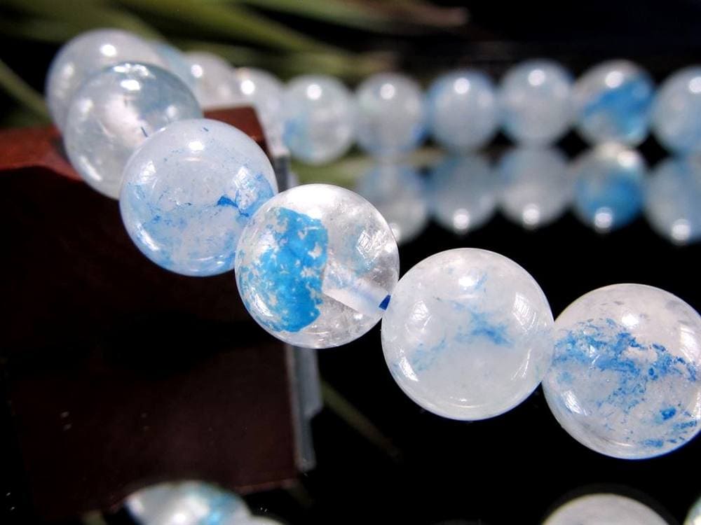 アズライト クォーツ 藍銅鉱 マラカイト ブレスレット 天然石