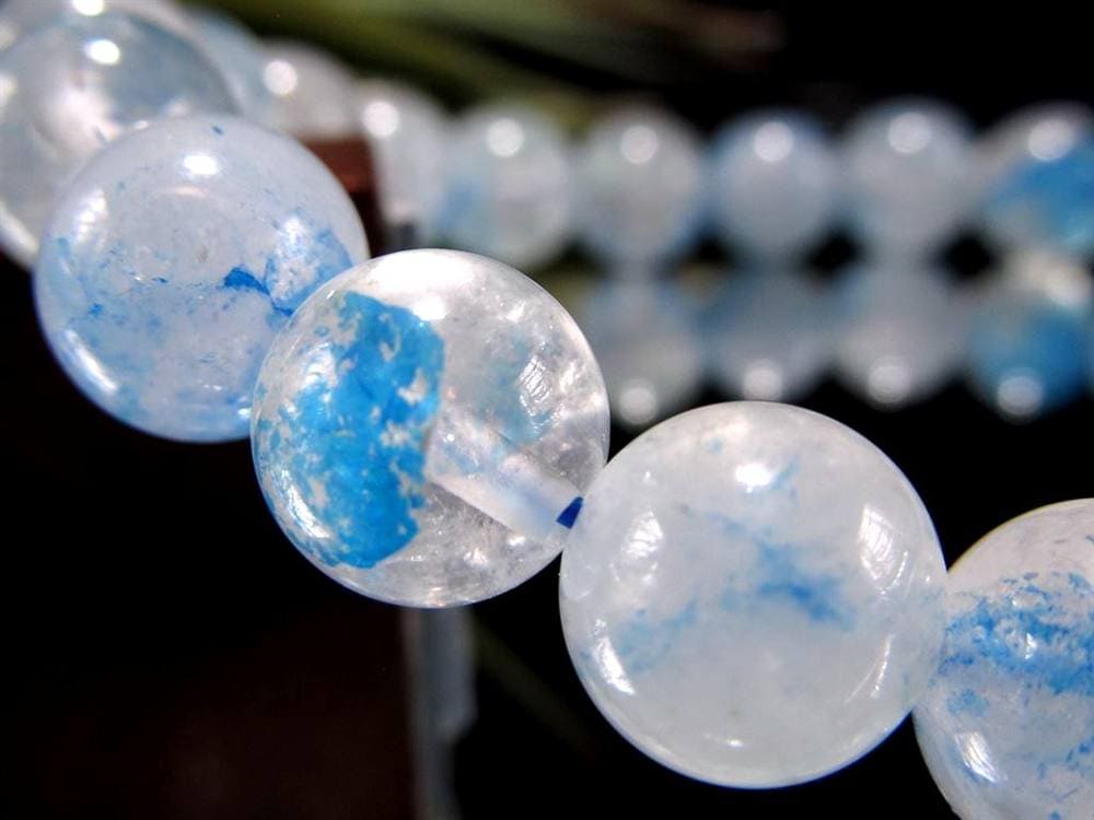 アズライト クォーツ 藍銅鉱 マラカイト ブレスレット 天然石