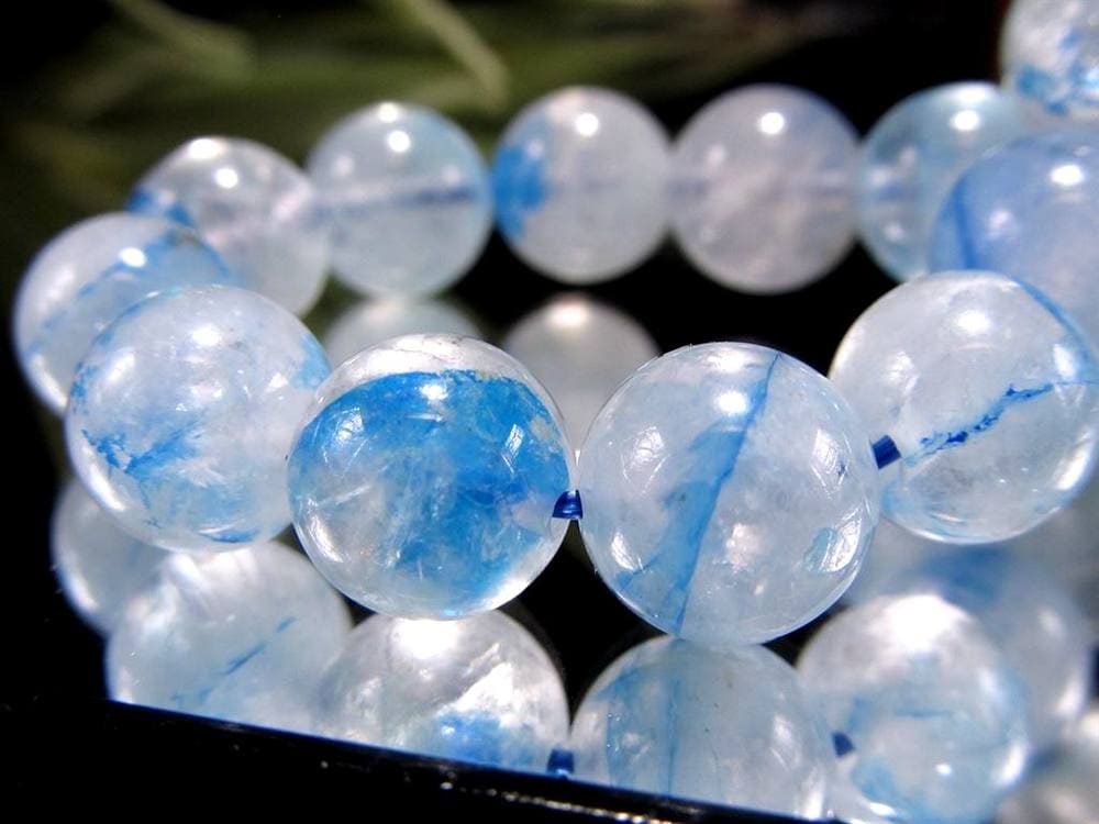 アズライト クォーツ 藍銅鉱 マラカイト ブレスレット 天然石