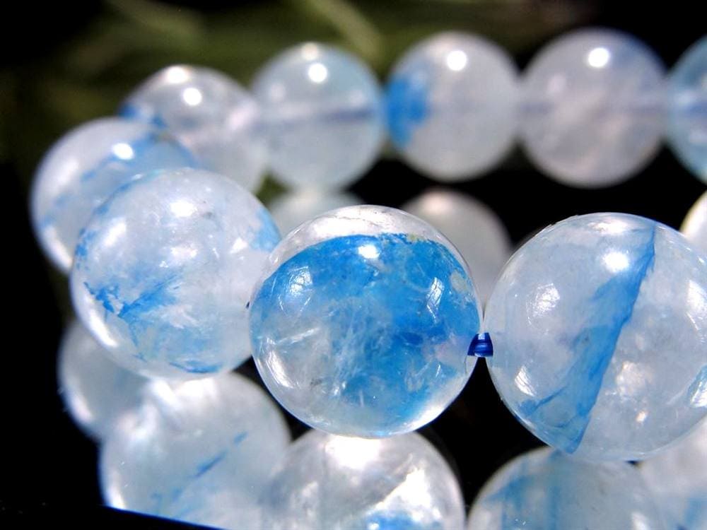 アズライト クォーツ 藍銅鉱 マラカイト ブレスレット 天然石