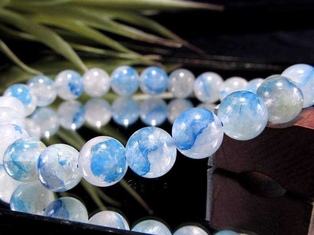 アズライト クォーツ 藍銅鉱 マラカイト ブレスレット 天然石