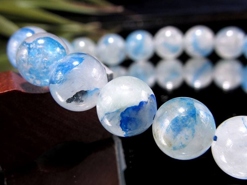 アズライト クォーツ 藍銅鉱 マラカイト ブレスレット 天然石