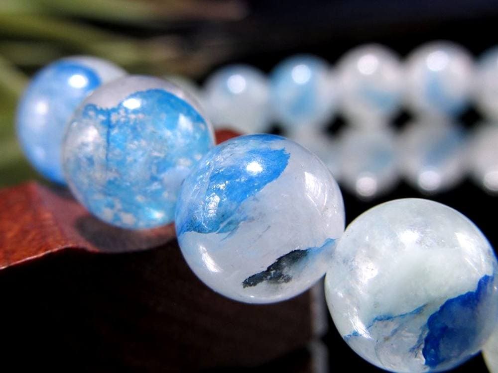 アズライト クォーツ 藍銅鉱 マラカイト ブレスレット 天然石