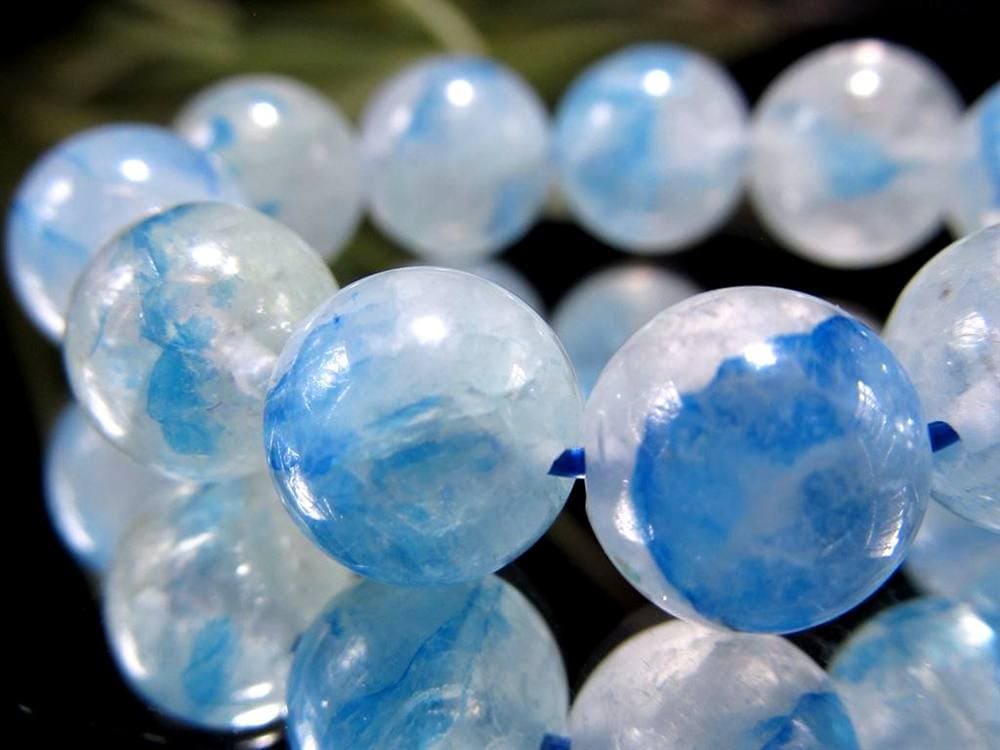 アズライト クォーツ 藍銅鉱 マラカイト ブレスレット 天然石