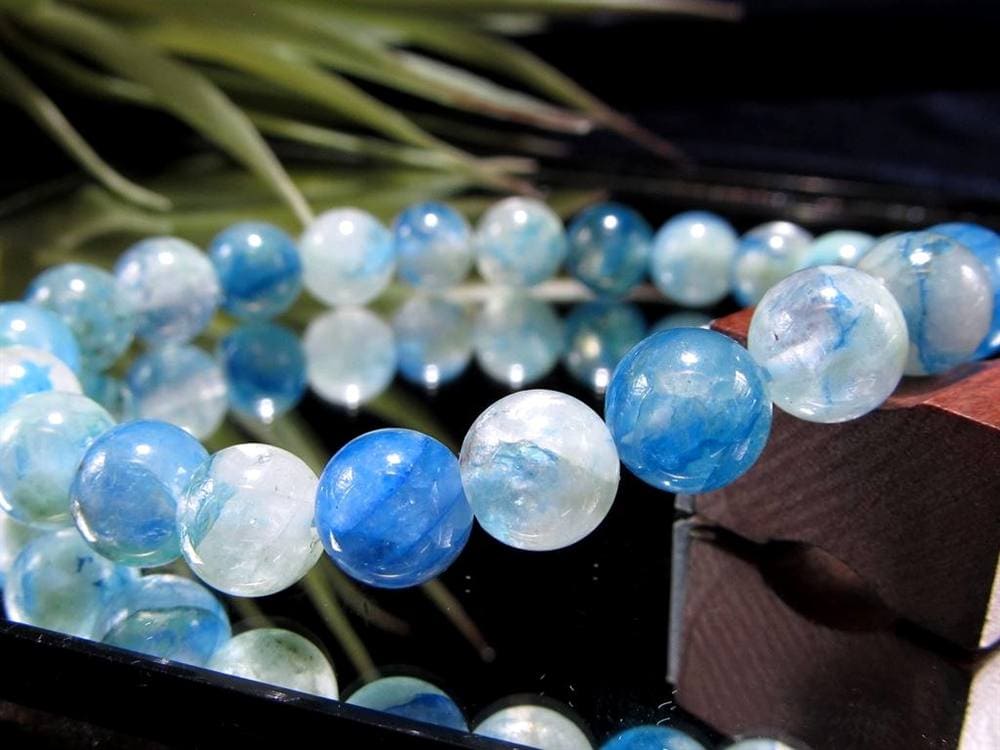 アズライト クォーツ 藍銅鉱 マラカイト ブレスレット 天然石