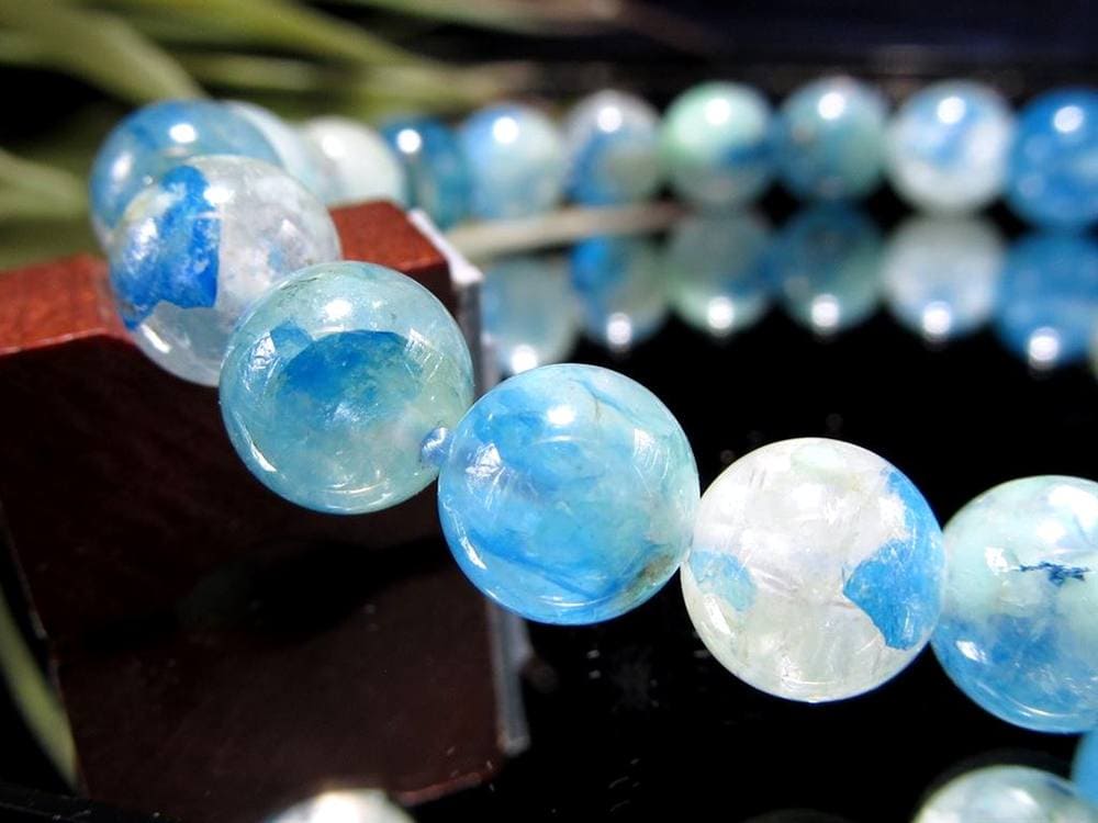 アズライト クォーツ 藍銅鉱 マラカイト ブレスレット 天然石