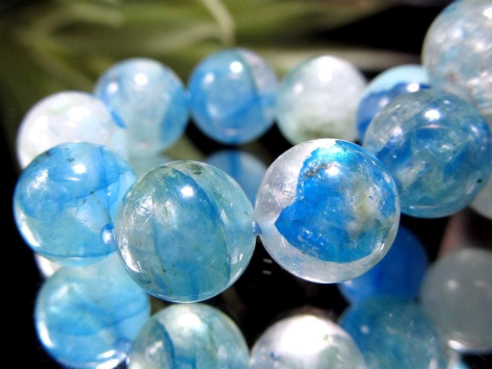 アズライト クォーツ 藍銅鉱 マラカイト ブレスレット 天然石