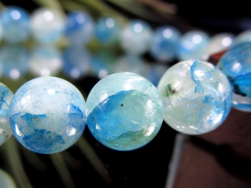 アズライト クォーツ 藍銅鉱 マラカイト ブレスレット 天然石