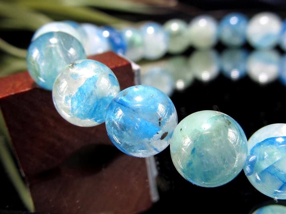 アズライト クォーツ 藍銅鉱 マラカイト ブレスレット 天然石