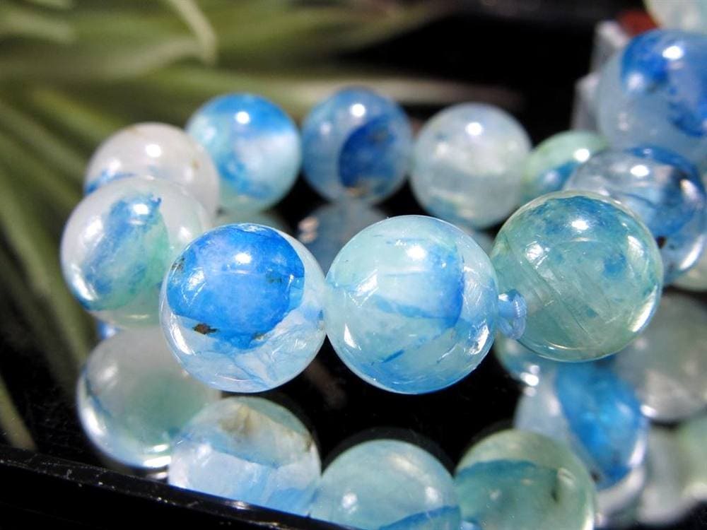 アズライト クォーツ 藍銅鉱 マラカイト ブレスレット 天然石