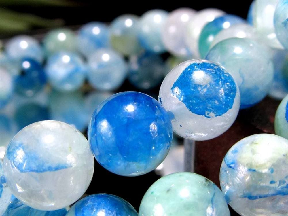 グラノブラスチック MIXラインクォーツ グラノブラスチッククォーツ アズライト マラカイト クォーツァイト