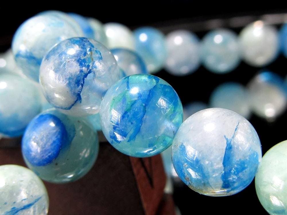 グラノブラスチック MIXラインクォーツ グラノブラスチッククォーツ アズライト マラカイト クォーツァイト