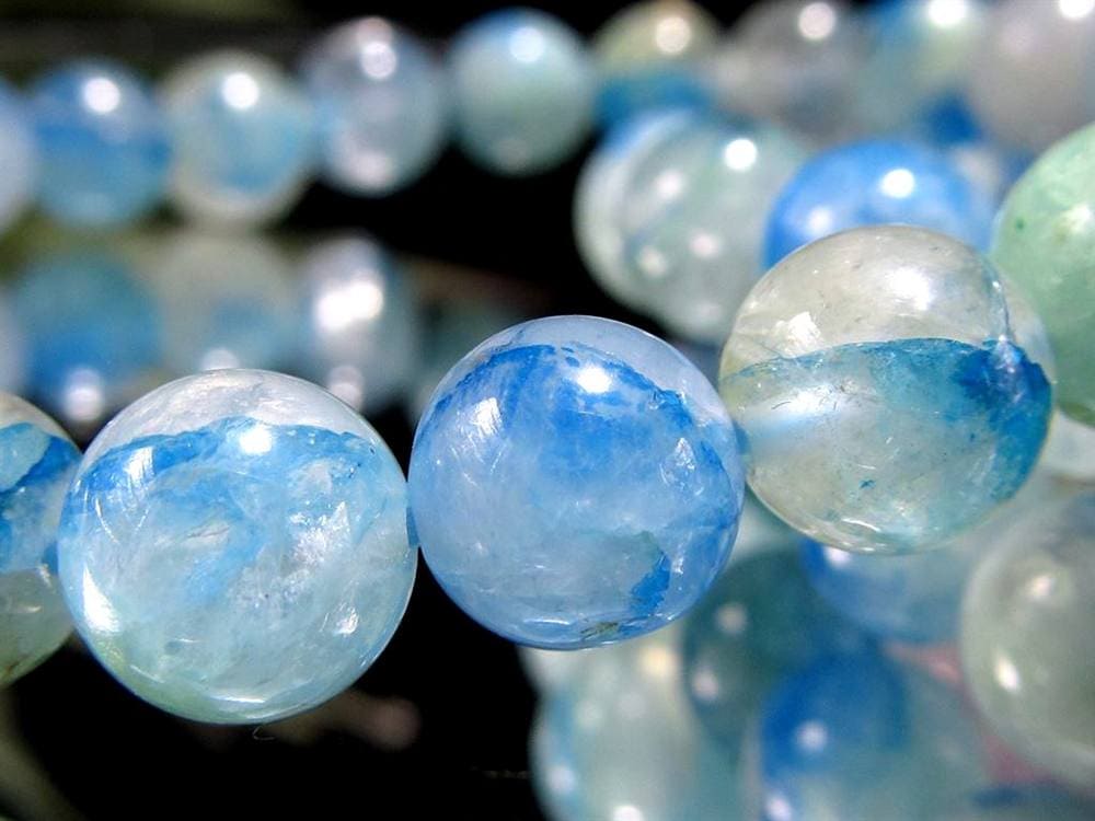 グラノブラスチック MIXラインクォーツ グラノブラスチッククォーツ アズライト マラカイト クォーツァイト