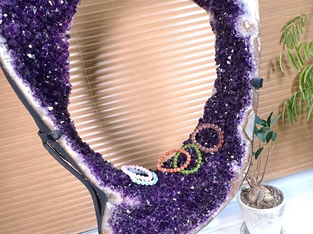 アメジストジオード アメジストドーム 紫水晶 リングアメジストドーム 天然石