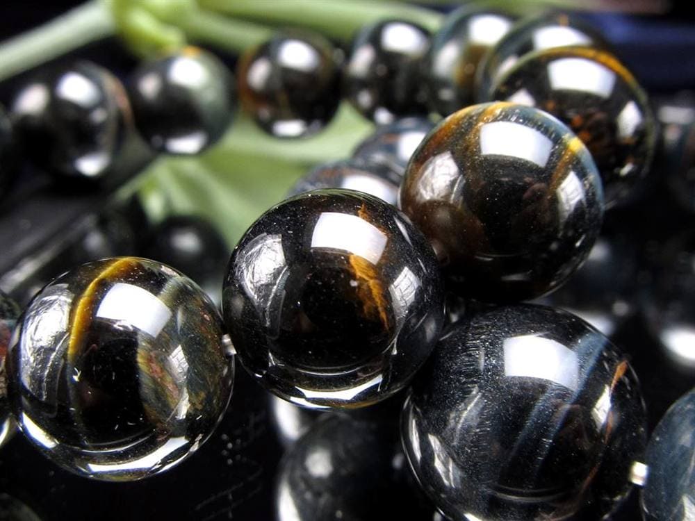 ホークアイ タイガーアイ ブルータイガーアイ 鷹目石 ブレスレット