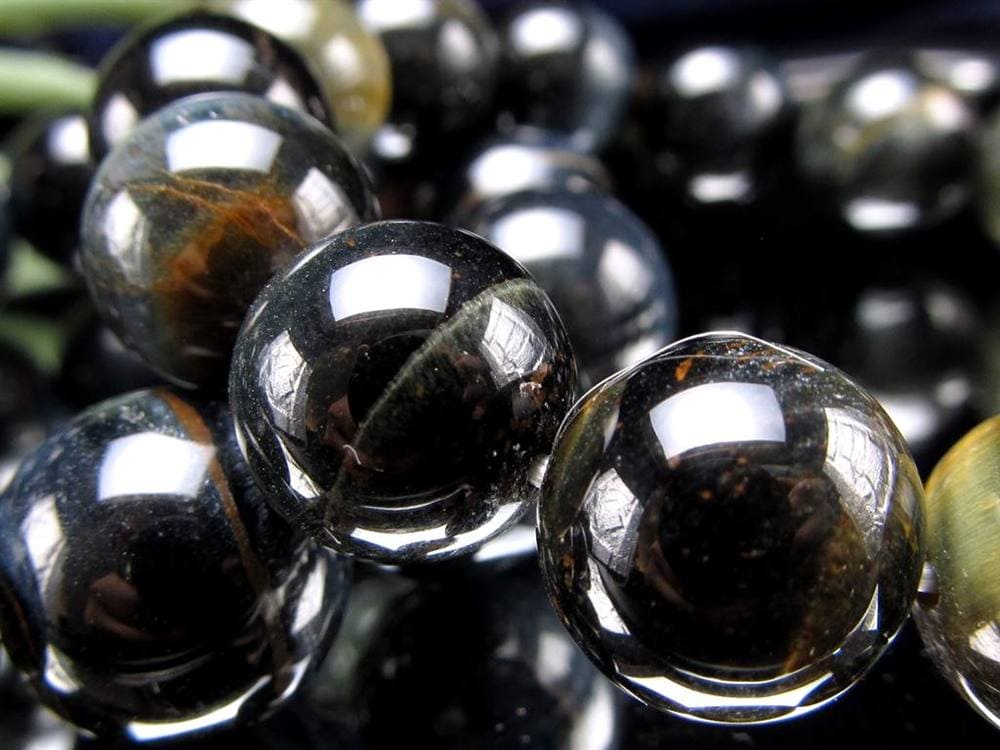 ホークアイ タイガーアイ ブルータイガーアイ 鷹目石 ブレスレット