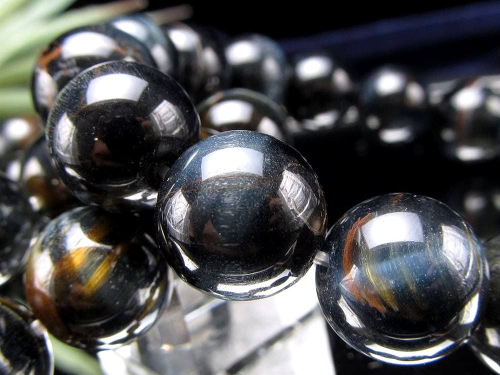 ホークアイ タイガーアイ ブルータイガーアイ 鷹目石 ブレスレット