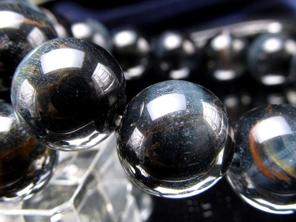 ホークアイ タイガーアイ ブルータイガーアイ 鷹目石 ブレスレット