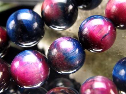 ギャラクシータイガーアイ 虎目石 タイガーアイ ビーズ連 連材