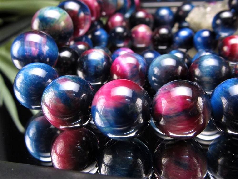 ギャラクシータイガーアイ 虎目石 タイガーアイ ビーズ連 連材