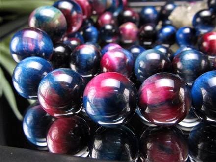 ギャラクシータイガーアイ 虎目石 タイガーアイ ビーズ連 連材