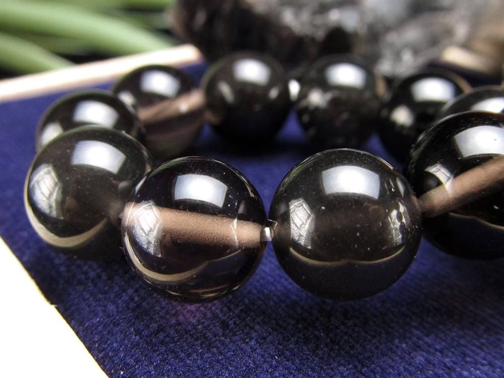 オブシディアン 黒曜石 ブレスレット クリストバライト 星ヶ塔遺跡産