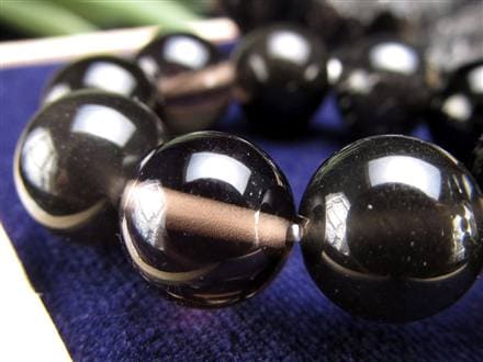 オブシディアン 黒曜石 ブレスレット クリストバライト 星ヶ塔遺跡産