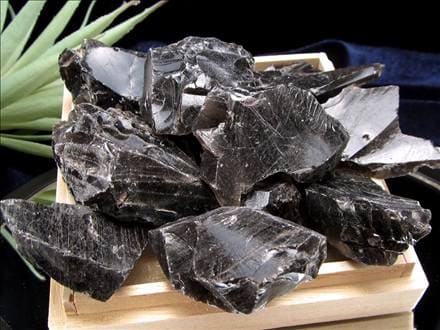 オブシディアン 黒曜石 原石 クリストバライト 星ヶ塔遺跡産