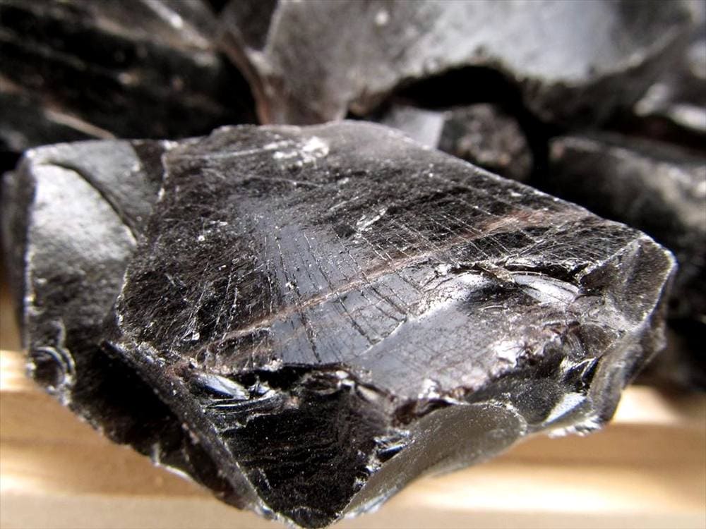 オブシディアン 黒曜石 原石 クリストバライト 星ヶ塔遺跡産