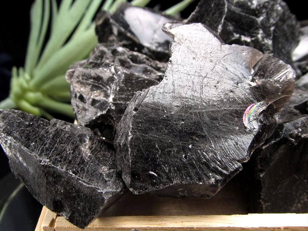 オブシディアン 黒曜石 原石 クリストバライト 星ヶ塔遺跡産