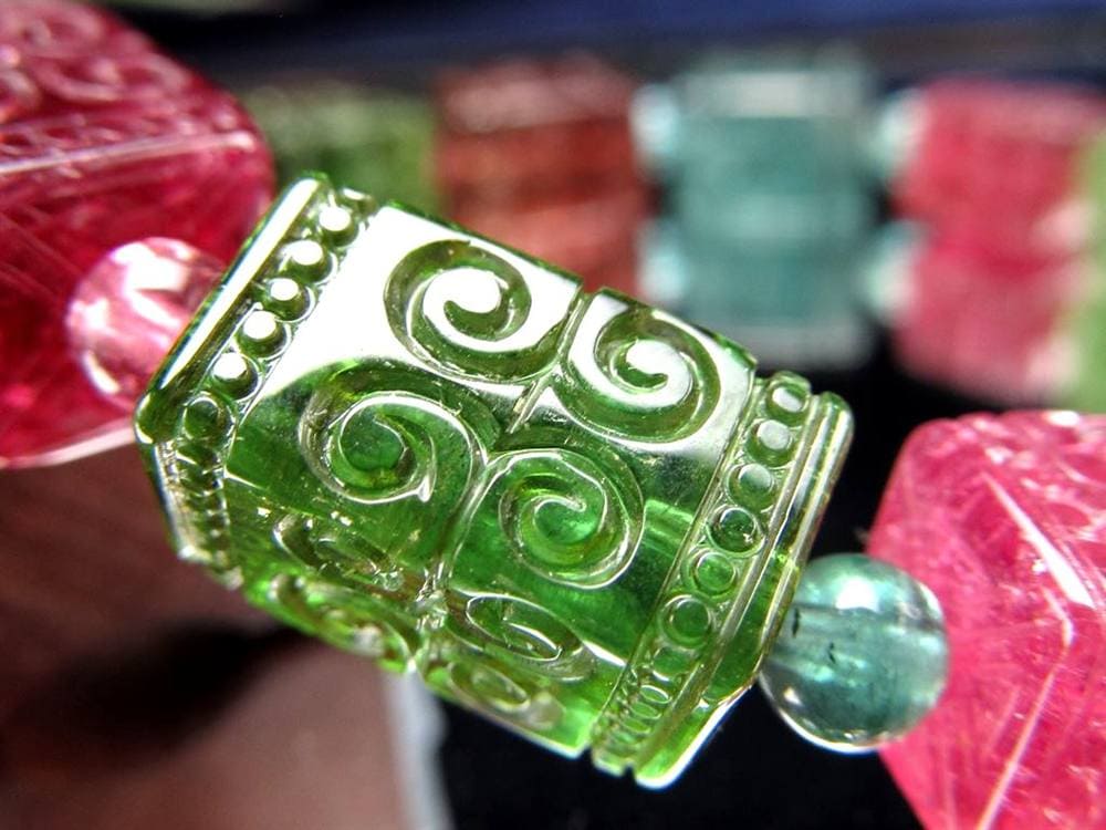 ピンクトルマリン ルベライトトルマリン ドラバイトトルマリン ヴェルデライトトルマリン トルマリン マニコロ マニ車 10月の誕生石