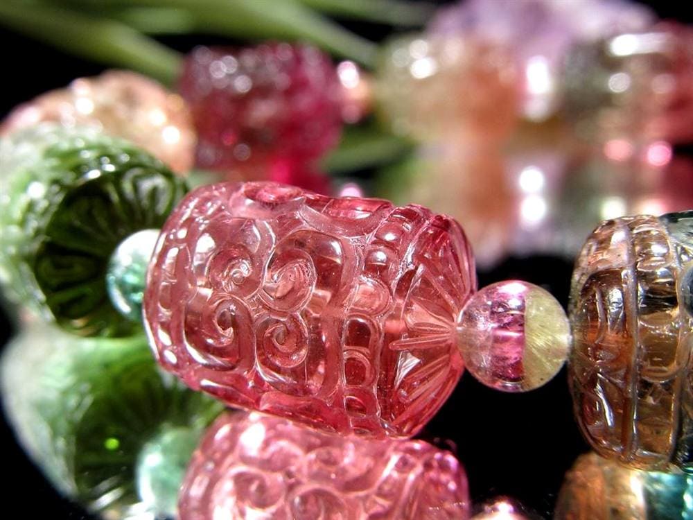 ピンクトルマリン ルベライトトルマリン ドラバイトトルマリン ヴェルデライトトルマリン トルマリン マニコロ マニ車 10月の誕生石