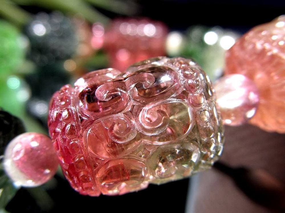 ピンクトルマリン ルベライトトルマリン ドラバイトトルマリン ヴェルデライトトルマリン トルマリン マニコロ マニ車 10月の誕生石