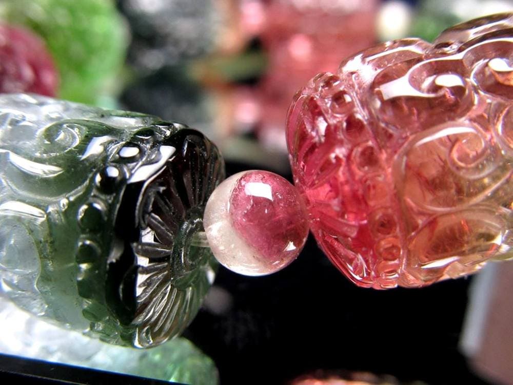 ピンクトルマリン ルベライトトルマリン ドラバイトトルマリン ヴェルデライトトルマリン トルマリン マニコロ マニ車 10月の誕生石