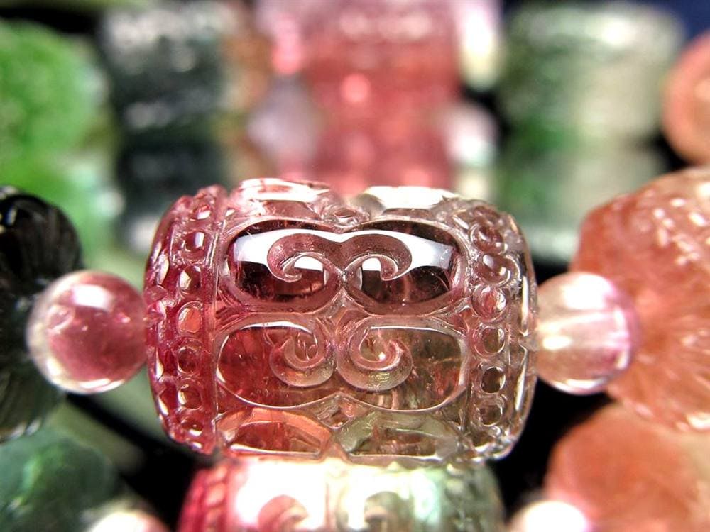 ピンクトルマリン ルベライトトルマリン ドラバイトトルマリン ヴェルデライトトルマリン トルマリン マニコロ マニ車 10月の誕生石